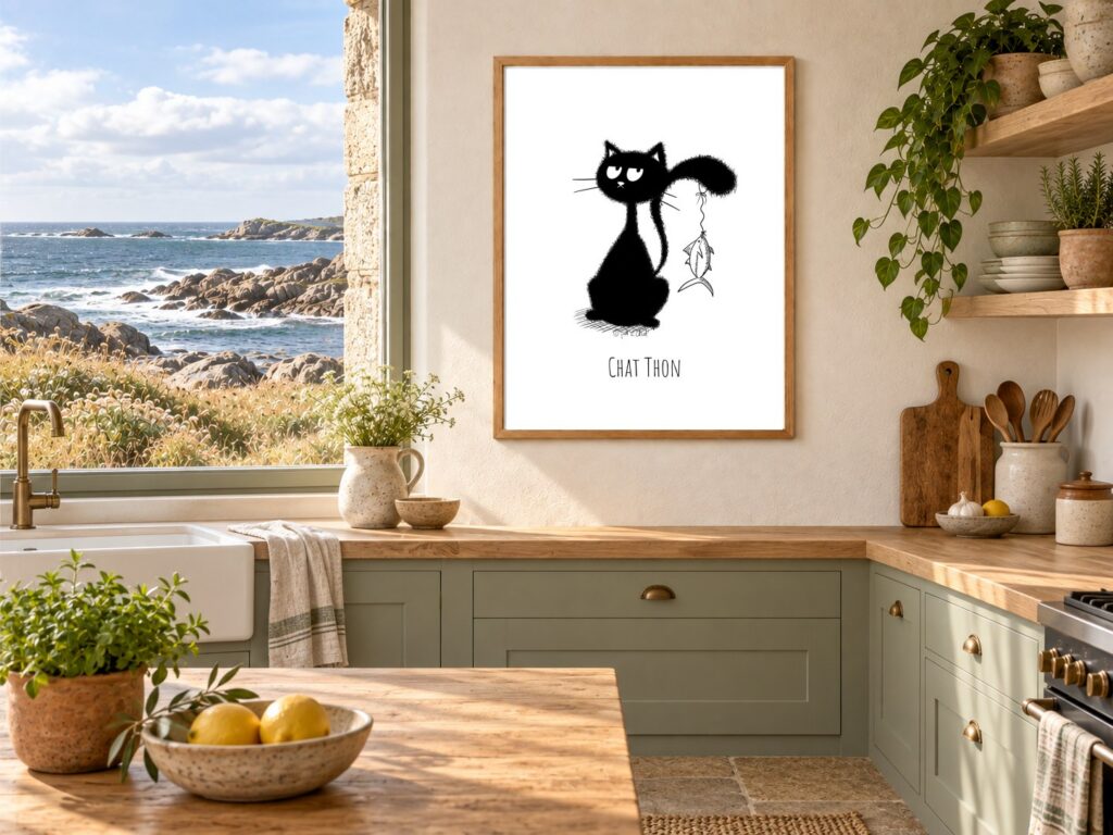 Mise en situation Cuisine-Ocean de Chat Thon