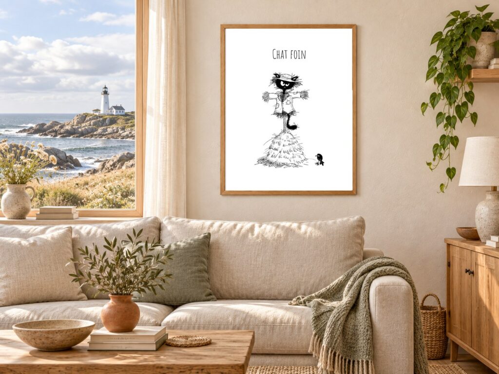 Mise en situation Salon-Phare de Chat foin