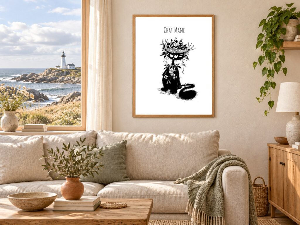 Mise en situation Salon-Phare de Chat mane