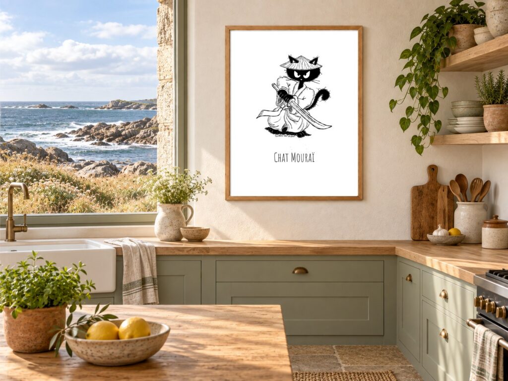 Mise en situation Cuisine-Ocean de Chat Mourai