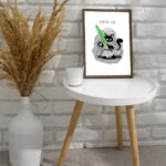 Mise en situation Conception de maquette de cadre avec ombres de Chat&rsquo;bre Laser